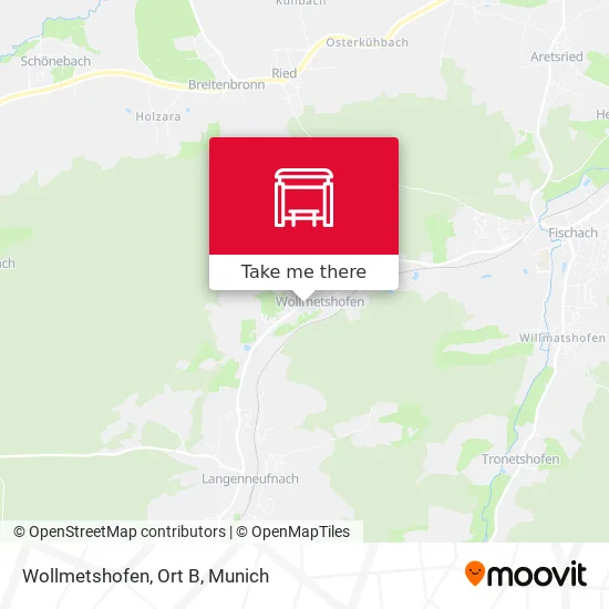 Карта Wollmetshofen, Ort B