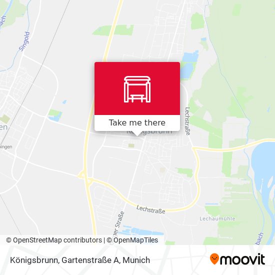 Königsbrunn, Gartenstraße A map