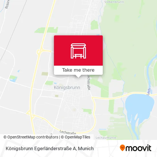 Карта Königsbrunn Egerländerstraße A