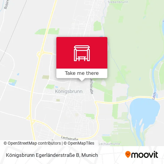 Карта Königsbrunn Egerländerstraße B