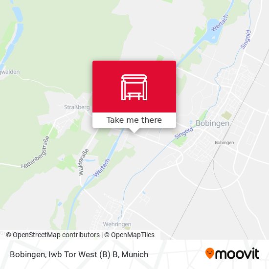 Bobingen, Iwb Tor West (B) B map