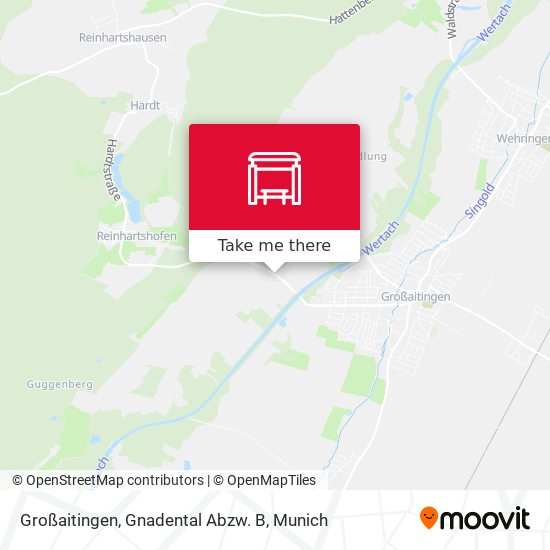 Großaitingen, Gnadental Abzw. B map