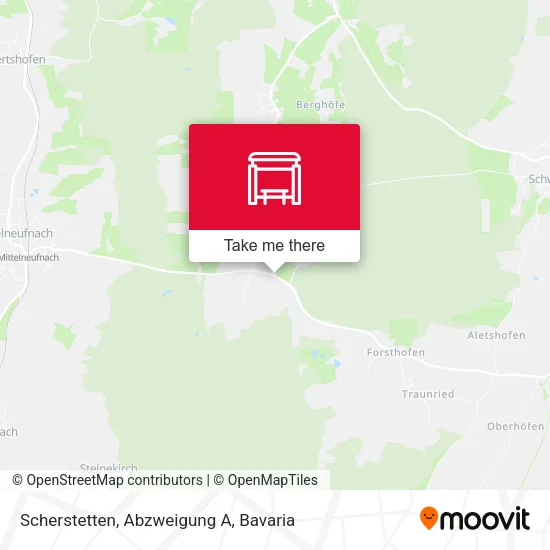 Карта Scherstetten, Abzweigung A
