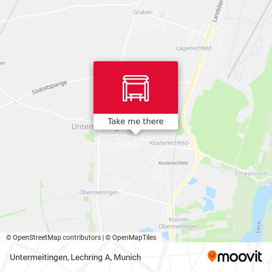 Untermeitingen, Lechring A map