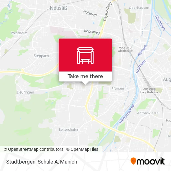 Карта Stadtbergen, Schule A
