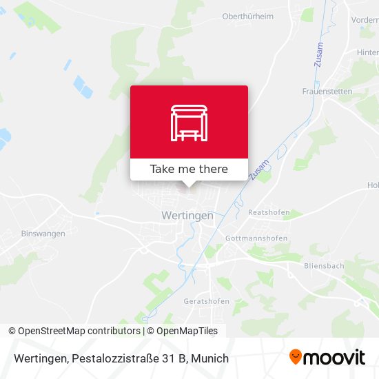 Wertingen, Pestalozzistraße 31 B map