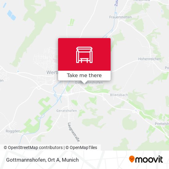 Карта Gottmannshofen, Ort A
