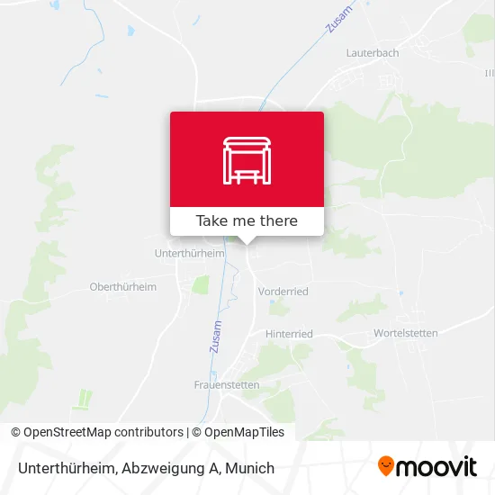 Карта Unterthürheim, Abzweigung A