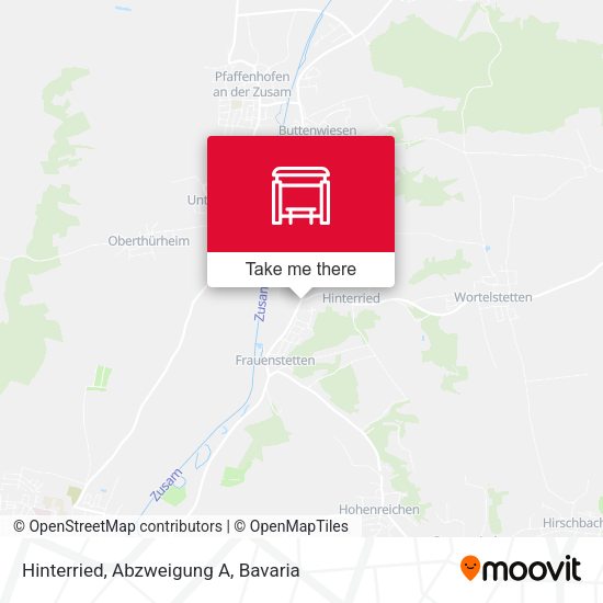 Hinterried, Abzweigung A map