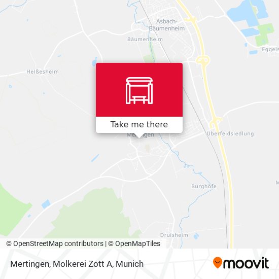 Mertingen, Molkerei Zott A map