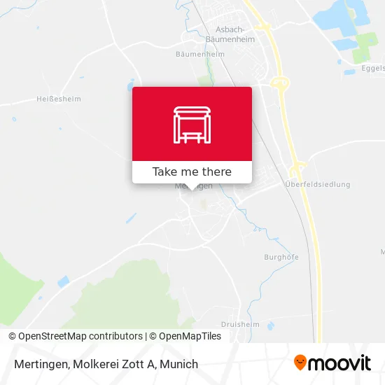 Карта Mertingen, Molkerei Zott A