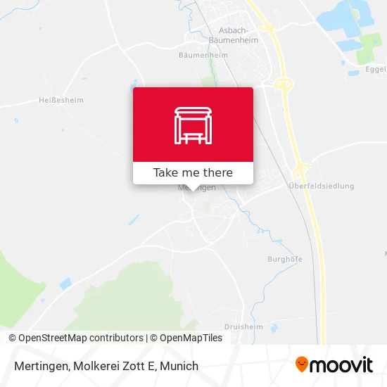 Карта Mertingen, Molkerei Zott E
