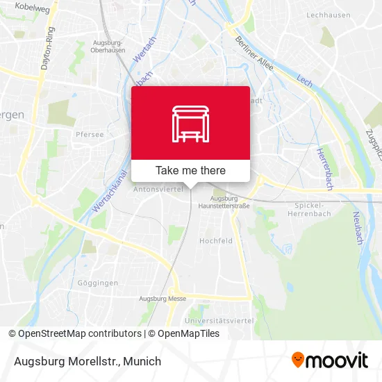 Карта Augsburg Morellstr.