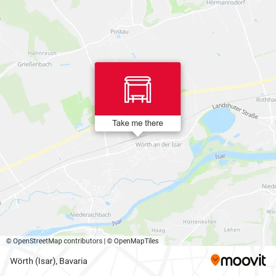 Карта Wörth (Isar)