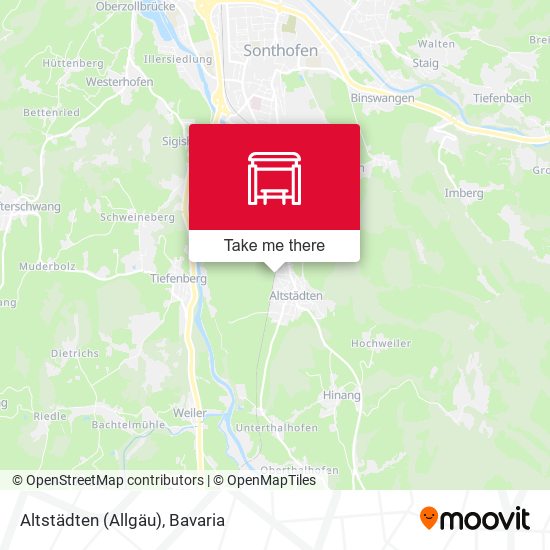 Altstädten (Allgäu) map