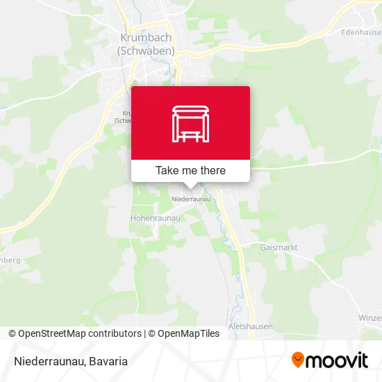 Карта Niederraunau