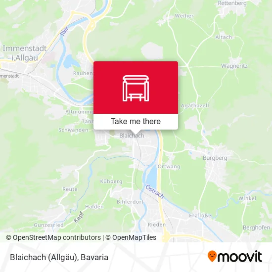 Карта Blaichach (Allgäu)