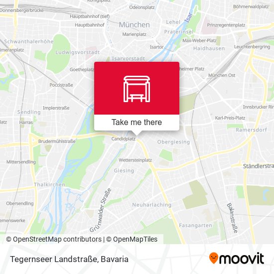 Карта Tegernseer Landstraße