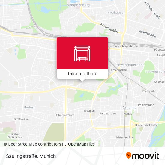 Карта Säulingstraße