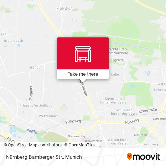 Карта Nürnberg Bamberger Str.
