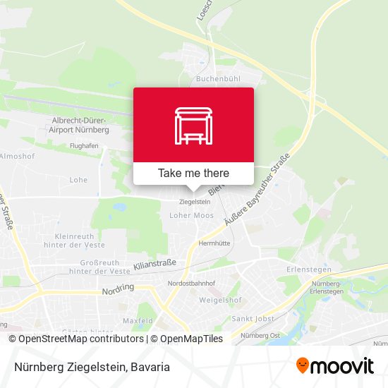 Nürnberg Ziegelstein map