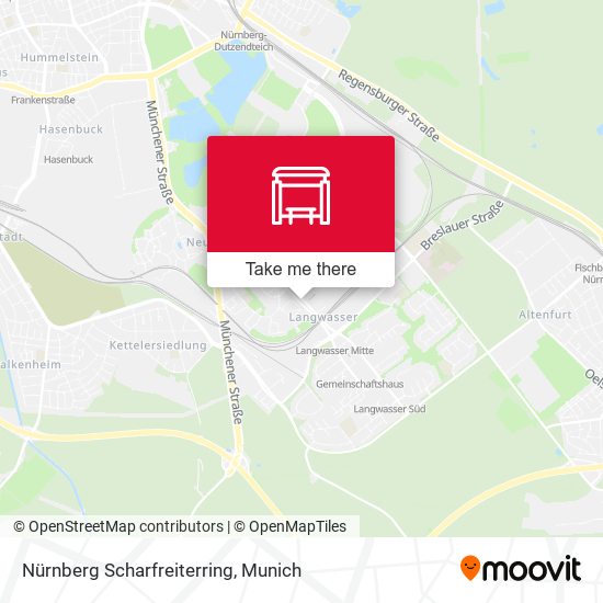 Nürnberg Scharfreiterring map