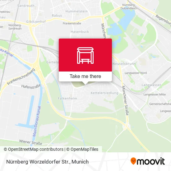 Карта Nürnberg Worzeldorfer Str.
