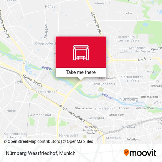 Nürnberg Westfriedhof map