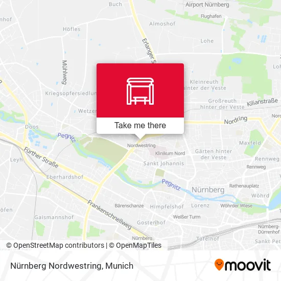 Карта Nürnberg Nordwestring