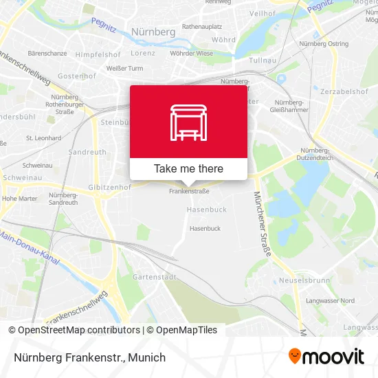 Карта Nürnberg Frankenstr.