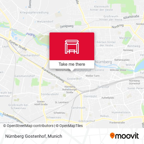Nürnberg Gostenhof map