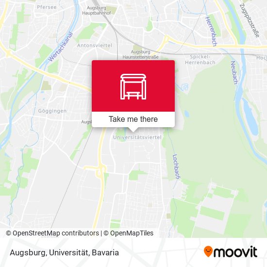 Augsburg, Universität map