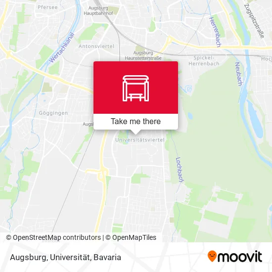 Карта Augsburg, Universität