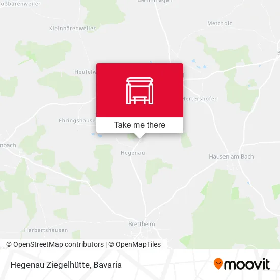 Карта Hegenau Ziegelhütte