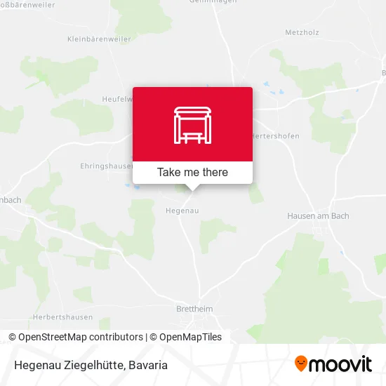Карта Hegenau Ziegelhütte
