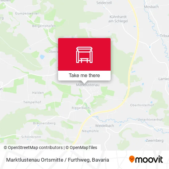 Карта Marktlustenau Ortsmitte / Furthweg