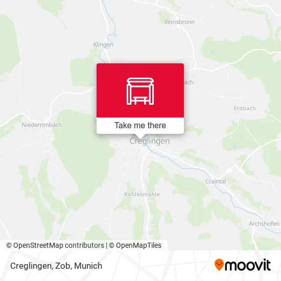 Карта Creglingen, Zob