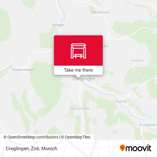 Карта Creglingen, Zob