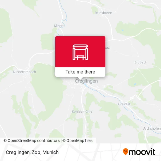 Карта Creglingen, Zob