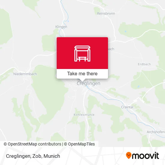 Карта Creglingen, Zob