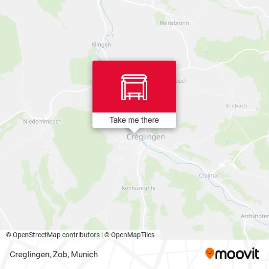 Карта Creglingen, Zob