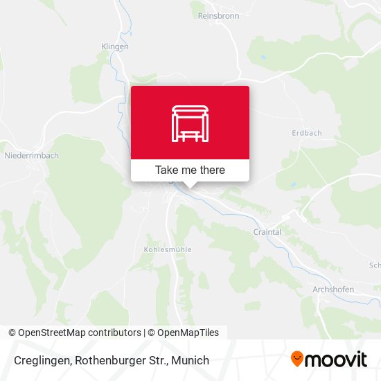 Карта Creglingen, Rothenburger Str.