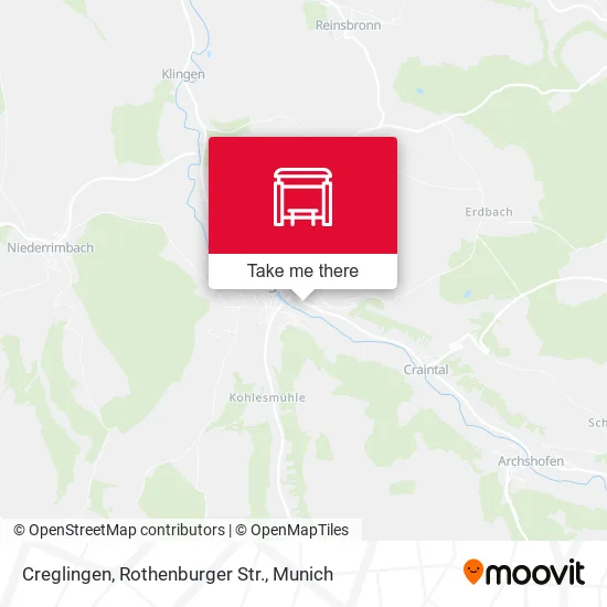 Карта Creglingen, Rothenburger Str.