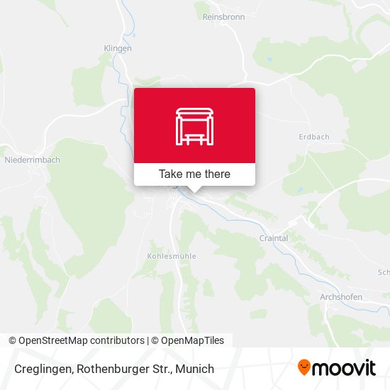 Карта Creglingen, Rothenburger Str.