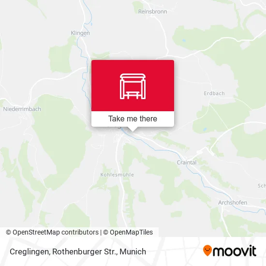 Карта Creglingen, Rothenburger Str.