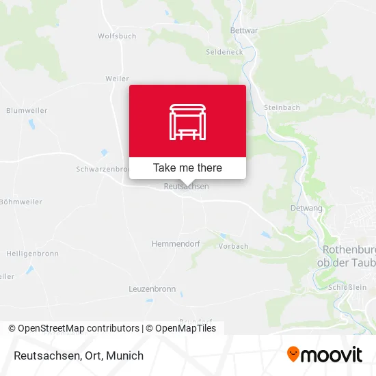 Карта Reutsachsen, Ort