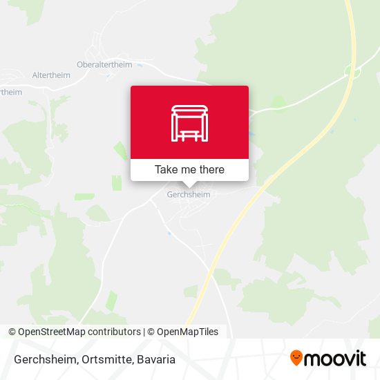Карта Gerchsheim, Ortsmitte