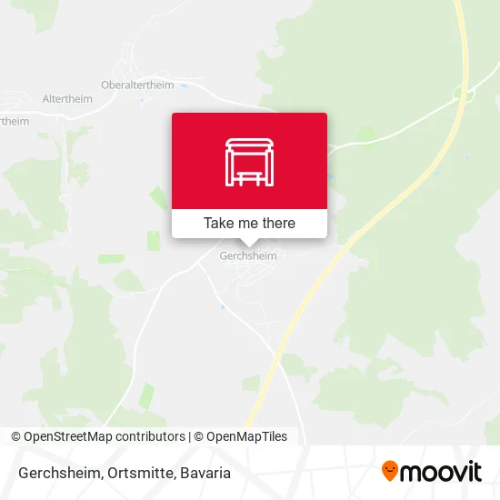 Карта Gerchsheim, Ortsmitte