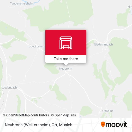 Neubronn (Weikersheim), Ort map