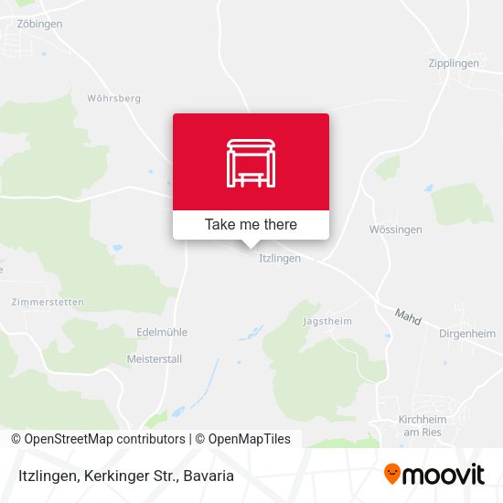 Itzlingen, Kerkinger Str. map